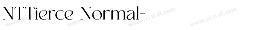 NTTierce Normal字体转换